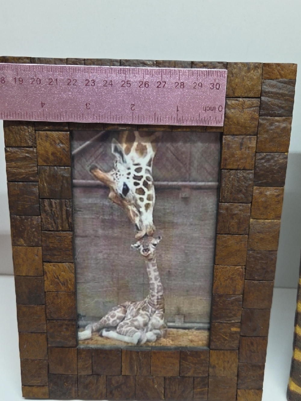 Giraffe Pattern Decorative Photo Frame  + Brown/Tan Photo Frame - Picture 4 of 14
